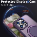 For iPhone 13 Pro Max Kalebol 360-degree Rotating MagSafe Magnetic Holder Phone Case(Purple) - Image 5