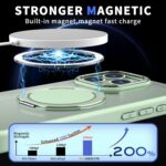 For iPhone 13 Pro Max Kalebol 360-degree Rotating MagSafe Magnetic Holder Phone Case(Avocado Green) - Image 2