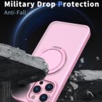 For iPhone 13 Pro Max Kalebol 360-degree Rotating MagSafe Magnetic Holder Phone Case(Pink) - Image 3