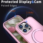 For iPhone 13 Pro Max Kalebol 360-degree Rotating MagSafe Magnetic Holder Phone Case(Pink) - Image 5