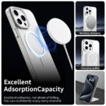 For iPhone 15 Pro Max Candy Fine Circle Magsafe PC Hybrid TPU Phone Case(White) - Image 3