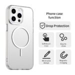 For iPhone 15 Pro Max Candy Fine Circle Magsafe PC Hybrid TPU Phone Case(White) - Image 6