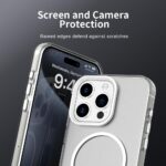 For iPhone 15 Pro Max Candy Fine Circle Magsafe PC Hybrid TPU Phone Case(White) - Image 7