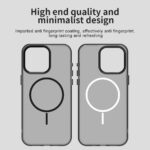 For iPhone 15 Pro Max Candy Fine Circle Magsafe PC Hybrid TPU Phone Case(Black) - Image 4