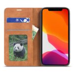 For iPhone 12 mini Forwenw Dream Series Magnetic Oil Edge Horizontal Flip Leather Case with Holder & Card Slot & Photo Frame & Wallet (Brown) - Image 4