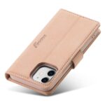 For iPhone 12 mini Forwenw F1 Series Matte Strong Magnetism Horizontal Flip Leather Case with Holder & Card Slots & Wallet & Photo Frame(Rose Gold) - Image 4
