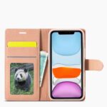 For iPhone 12 mini Forwenw F1 Series Matte Strong Magnetism Horizontal Flip Leather Case with Holder & Card Slots & Wallet & Photo Frame(Rose Gold) - Image 6