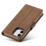 For iPhone 12 mini Forwenw F1 Series Matte Strong Magnetism Horizontal Flip Leather Case with Holder & Card Slots & Wallet & Photo Frame(Brown) - Image 4
