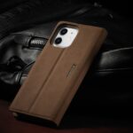 For iPhone 12 mini Forwenw F1 Series Matte Strong Magnetism Horizontal Flip Leather Case with Holder & Card Slots & Wallet & Photo Frame(Brown) - Image 8