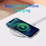 For iPhone 12 Pro Max Magsafe Case Magnetic Ring Clear Crystal Acrylic +TPU Four-corner Airbag Shockproof Case(Transparent) - Image 5