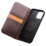 For iPhone 12 mini QIALINO Business Horizontal Flip Leather Case with Holder & Card Slots & Wallet (Brown) - Image 5