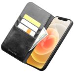 For iPhone 12 mini QIALINO Horizontal Flip Leather Case with Holder & Card Slots & Wallet (Black) - Image 3