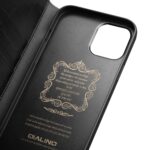 For iPhone 12 mini QIALINO Horizontal Flip Leather Case with Holder & Card Slots & Wallet (Black) - Image 4