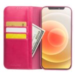 For iPhone 12 mini QIALINO Horizontal Flip Leather Case with Holder & Card Slots & Wallet (Rose Red) - Image 3