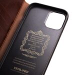 For iPhone 12 mini QIALINO Horizontal Flip Leather Case with Holder & Card Slots & Wallet (Brown) - Image 4