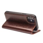 For iPhone 12 mini QIALINO Horizontal Flip Leather Case with Holder & Card Slots & Wallet (Brown) - Image 5