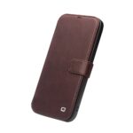 For iPhone 12 mini QIALINO Business Magnetic Horizontal Flip Leather Case with Card Slots & Wallet (Dark Brown) - Image 2