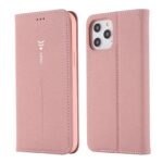 For iPhone 12 mini GEBEI PU+TPU Horizontal Flip Protective Case with Holder & Card Slots (Rose Gold)