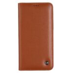 For iPhone 12 mini GEBEI PU+TPU Horizontal Flip Protective Case with Holder & Card Slots (Brown) - Image 2