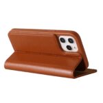For iPhone 12 mini GEBEI PU+TPU Horizontal Flip Protective Case with Holder & Card Slots (Brown) - Image 5
