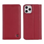 For iPhone 12 Pro Max GEBEI PU+TPU Horizontal Flip Protective Case with Holder & Card Slots(Red)