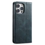 For iPhone 14 Pro Suteni J02 Oil Wax Wallet Leather Phone Case(Blue) - Image 3