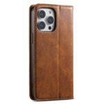 For iPhone 13 Pro Suteni J02 Oil Wax Wallet Leather Phone Case(Brown) - Image 3