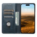 For iPhone 13 Pro Suteni J02 Oil Wax Wallet Leather Phone Case(Blue) - Image 4