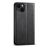For iPhone 12 mini Suteni J02 Oil Wax Wallet Leather Phone Case(Black) - Image 3