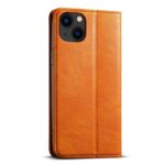 For iPhone 12 mini Suteni J02 Oil Wax Wallet Leather Phone Case(Khaki) - Image 3
