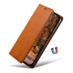 For iPhone 12 mini Suteni J02 Oil Wax Wallet Leather Phone Case(Khaki) - Image 5