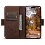 For iPhone 13 Pro SUTENI J07 Multifunctional Horizontal Flip Magsafe Leather Phone Case(Brown) - Image 3