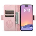 For iPhone 13 Pro SUTENI J07 Multifunctional Horizontal Flip Magsafe Leather Phone Case(Pink) - Image 3