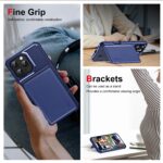 For iPhone 15 Pro ENKAY Hat-Prince Card Slot Wallet TPU Back Leather Phone Case with Lens Film(Black) - Image 6