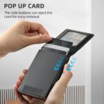 For iPhone 15 Pro Suteni H19 Oil Wax 2-in-1 MagSafe Removable Card Box Back Phone Case(Black) - Image 3