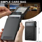 For iPhone 15 Pro Suteni H19 Oil Wax 2-in-1 MagSafe Removable Card Box Back Phone Case(Black) - Image 5