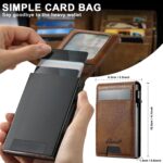 For iPhone 15 Pro Suteni H19 Oil Wax 2-in-1 MagSafe Removable Card Box Back Phone Case(Brown) - Image 5