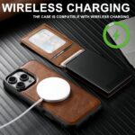 For iPhone 15 Pro Suteni H19 Oil Wax 2-in-1 MagSafe Removable Card Box Back Phone Case(Brown) - Image 6
