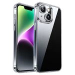 For iPhone 14 Kalebol Highly Transparent PC Hybrid TPU Phone Case