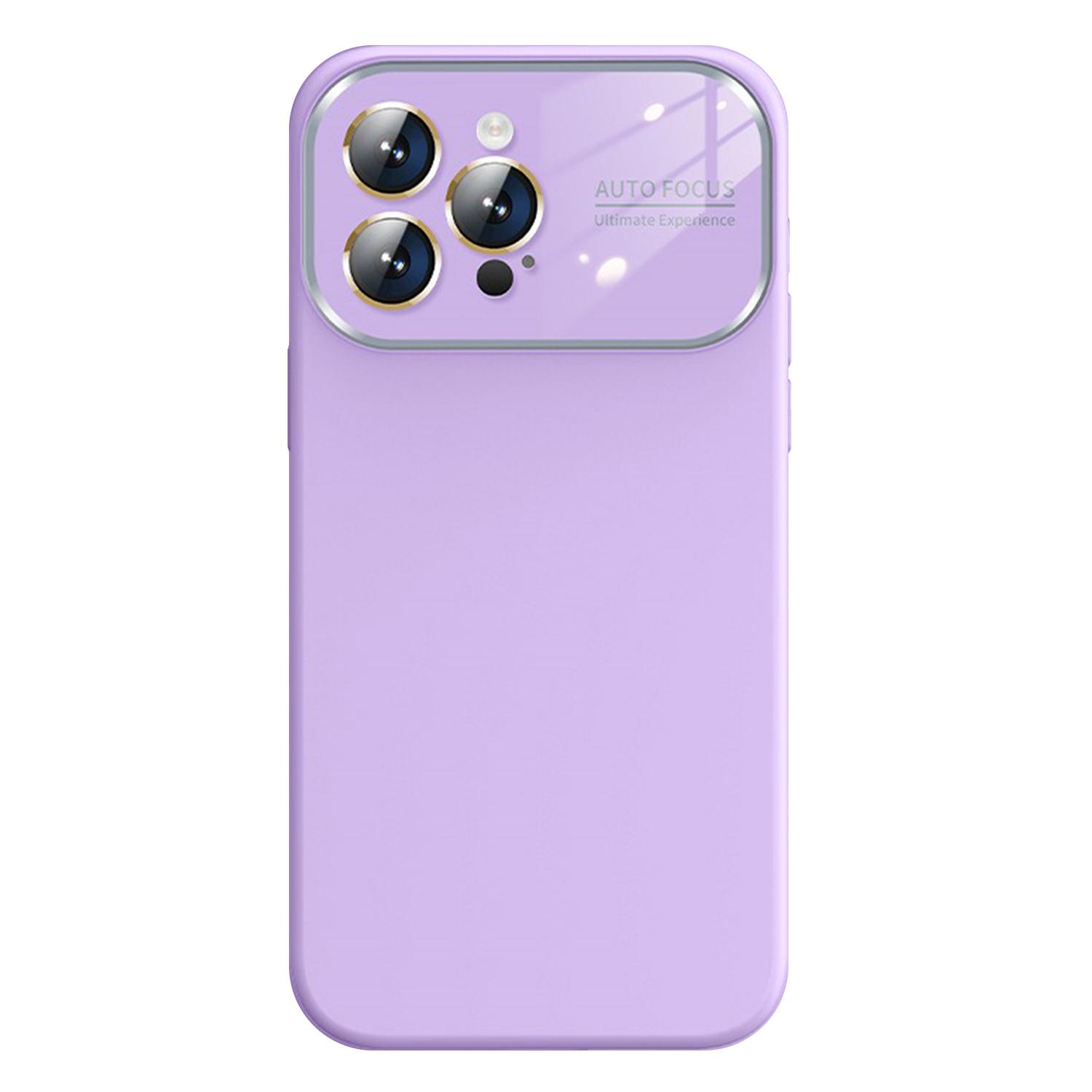 SYA003020208L.jpg For iPhone 13 Pro Max Kalebol Large Windows Frosted Liquid Silicone Phone Case(Lilac) - Image 1
