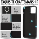 For iPhone 14 Plus Kalebol Strong Magnetic MagSafe Ring 2 In 1 Split Leather Phone Case(Black) - Image 8