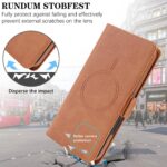 For iPhone 14 Plus Kalebol Strong Magnetic MagSafe Ring 2 In 1 Split Leather Phone Case(Brown) - Image 5
