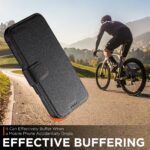 For iPhone 15 Plus Suteni Q05 -in-1 Multi-function MagSafe Wallet Big Litchi Leather Phone Case(Black) - Image 6