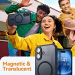 For iPhone 17 Pro Max XDcase Skin Feel Magnetic Frosted Phone Case with Lens Film(Midnight Blue) - Image 6