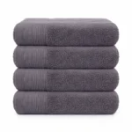 IZORRA 100% cotton bath towel 50x90 cm cm 600GSM - folded hero shot