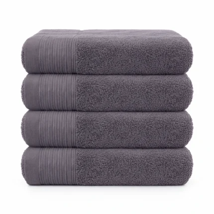 IZORRA 100% cotton bath towel 50x90 cm cm 600GSM - folded hero shot