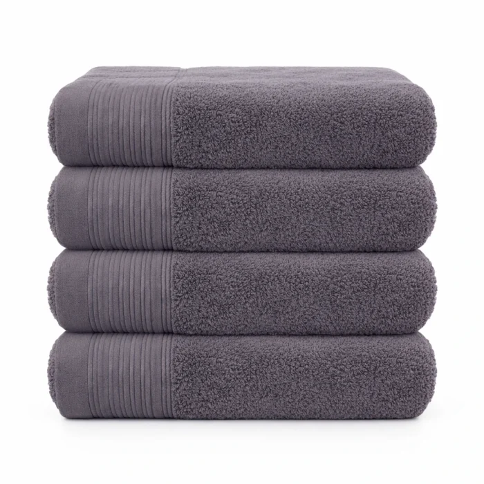 IZORRA 100% cotton bath towel 50x90 cm cm 600GSM - folded hero shot