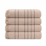 Pack of luxury 100% cotton bath towels 600GSM in assorted colours - large 50x90 cm, durable and lint-resistant
