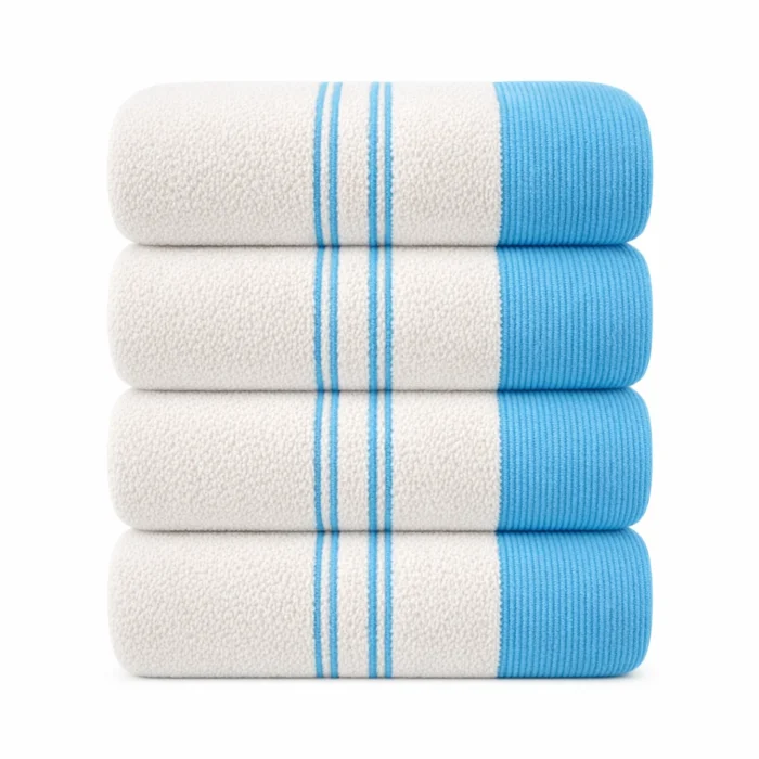Close-up textured loop cotton fibres 600GSM - IZORRA towel fabric detail