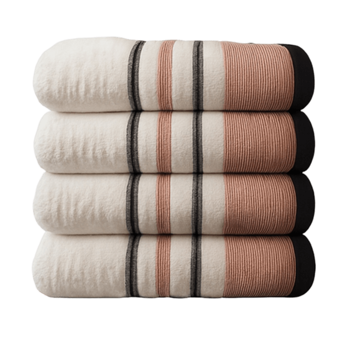 Soft absorbent 600GSM bath towel in white — premium 100% cotton, fast drying and machine washable